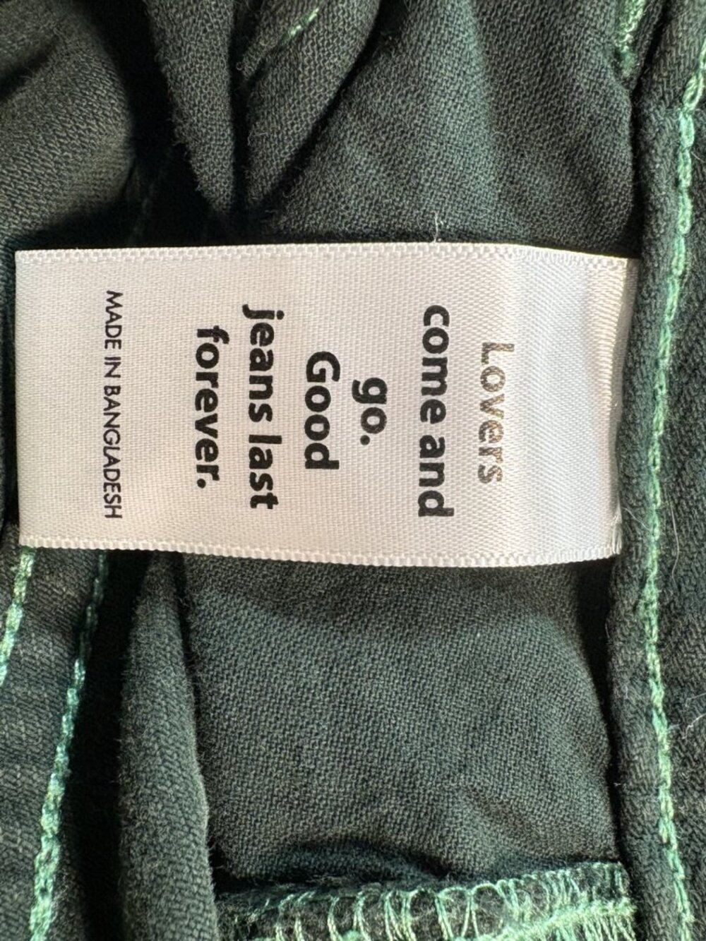 PacSun Green Cargo Pants Women's Size 26/28 Y2K Baggy Utility Contrast Stitch - Picture 6 of 14